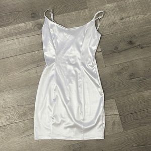 Fashion nova white pearl dress